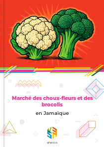 Marché des choux-fleurs et des brocolis en Jamaïque
