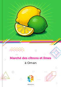 Marché des citrons et limes à Oman