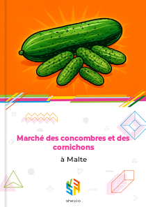 Marché des concombres et des cornichons à Malte