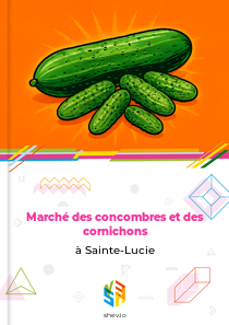 Marché des concombres et des cornichons à Sainte-Lucie