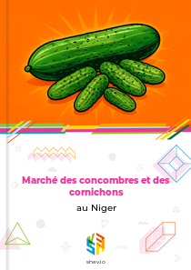 Marché des concombres et des cornichons au Niger
