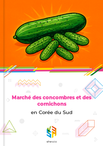 Marché des concombres et des cornichons en Corée du Sud