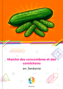 Marché des concombres et des cornichons en Jordanie