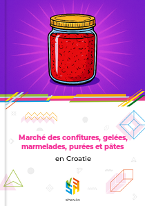 Marché des confitures, gelées, marmelades, purées et pâtes en Croatie