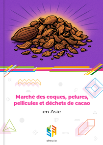 Marché des coques, pelures, pellicules et déchets de cacao en Asie