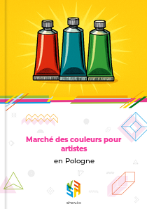 Marché des couleurs pour artistes en Pologne