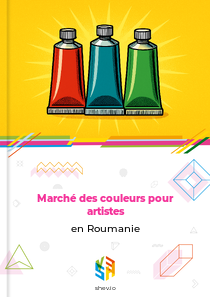 Marché des couleurs pour artistes en Roumanie