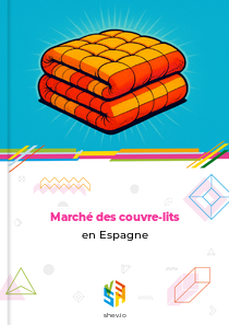 Marché des couvre-lits en Espagne
