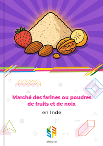 Marché des farines ou poudres de fruits et de noix en Inde