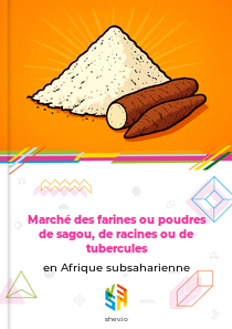 Marché des farines ou poudres de sagou, de racines ou de tubercules en Afrique subsaharienne