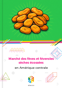 Marché des fèves et féveroles sèches écossées en Amérique centrale