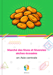 Marché des fèves et féveroles sèches écossées en Asie centrale