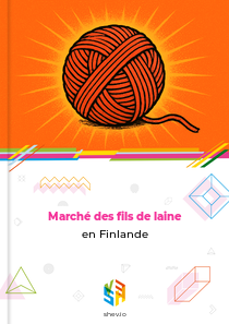 Marché des fils de laine en Finlande