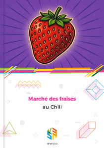 Marché des fraises au Chili