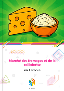 Marché des fromages et de la caillebotte en Estonie