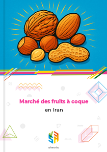 Marché des fruits à coque en Iran