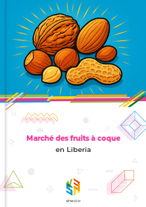 Marché des fruits à coque en Liberia