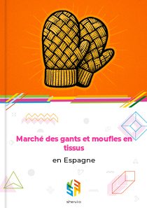 Marché des gants et moufles en tissus en Espagne
