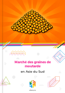 Marché des graines de moutarde en Asie du Sud