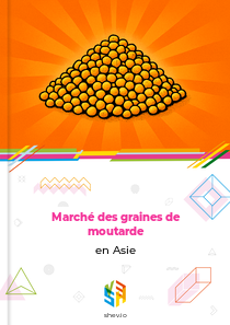Marché des graines de moutarde en Asie