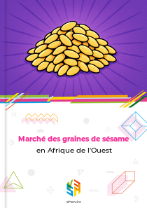 Marché des graines de sésame en Afrique de l'Ouest