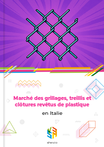 Marché des grillages, treillis et clôtures revêtus de plastique en Italie