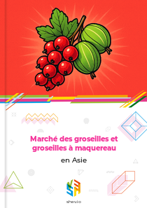 Marché des groseilles et groseilles à maquereau en Asie