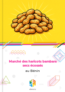 Marché des haricots bambara secs écossés au Bénin