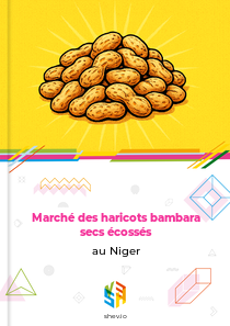 Marché des haricots bambara secs écossés au Niger