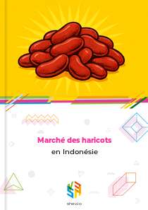 Marché des haricots en Indonésie