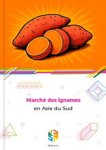 Marché des ignames en Asie du Sud