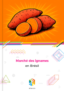 Marché des ignames en Brésil
