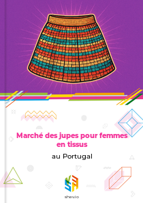 Marché des jupes pour femmes en tissus au Portugal