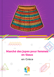Marché des jupes pour femmes en tissus en Grèce