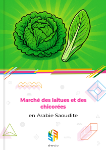 Marché des laitues et des chicorées en Arabie Saoudite