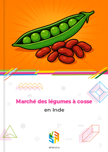 Marché des légumes à cosse en Inde