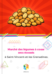 Marché des légumes à cosse secs écossés à Saint-Vincent-et-les Grenadines