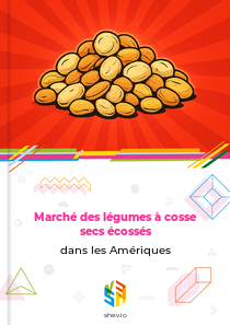 Marché des légumes à cosse secs écossés dans les Amériques