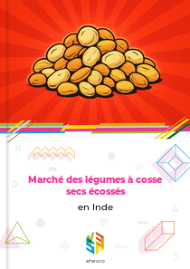 Marché des légumes à cosse secs écossés en Inde
