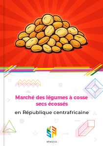 Marché des légumes à cosse secs écossés en République centrafricaine