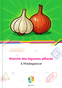 Marché des légumes alliacés à Madagascar