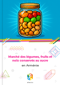 Marché des légumes, fruits et noix conservés au sucre en Arménie