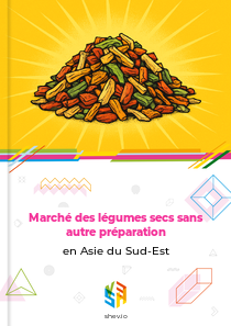 Marché des légumes secs sans autre préparation en Asie du Sud-Est