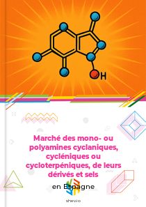 Marché des mono- ou polyamines cyclaniques, cycléniques ou cycloterpéniques, de leurs dérivés et sels en Espagne