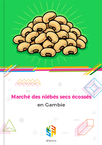 Marché des niébés secs écossés en Gambie