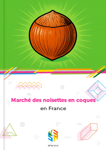 Marché des noisettes en coques en France