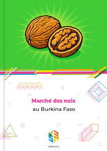Marché des noix au Burkina Faso