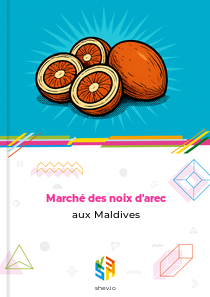 Marché des noix d'arec aux Maldives