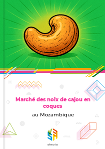 Marché des noix de cajou en coques au Mozambique