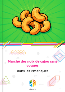 Marché des noix de cajou sans coques dans les Amériques